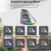 Vertical Bluetooth USB Large USB 7 3200 Cursor RGB Ergonomic Compatible with Mac Windows 8 and and Android Tablets Mouse, 5.1, Wireless, 3-Mode,