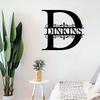 Custom Iron Nameplate - Personalized Outdoor Letter Sign, Outdoor/Indoor Wall Art Decoration, Presents for Weddings/Housewarming