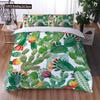 Green Cactus Potted Duvet Cover Set King Size Polyester Comforter Cover Cartoon Green Plant Cute Kawaii For Kid Boy Bedding Set