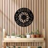 Metal Yard Sunflower Welcome To Our Home Round Metal Sign, Farm DecorSunflower Welcome Sign, Yard Welcome Sign, Garden Decor
