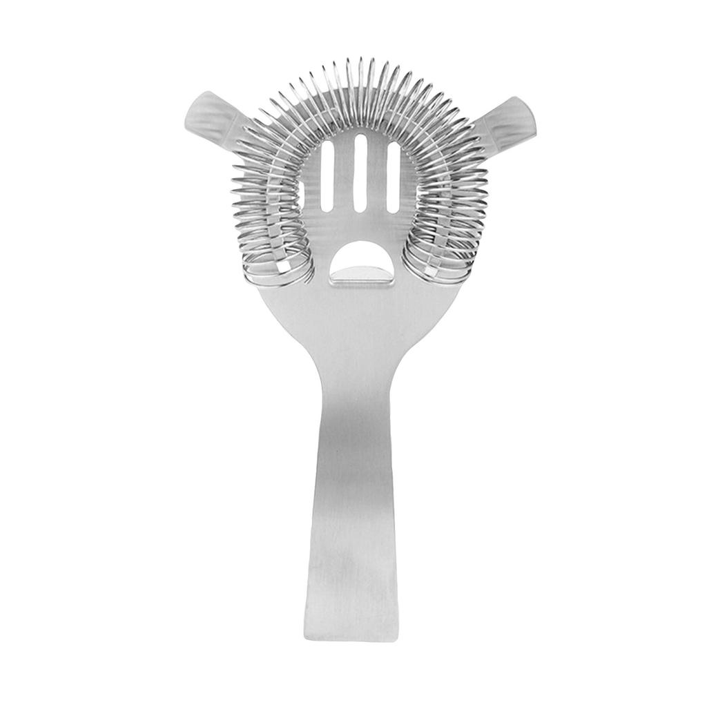 Cocktail-Sieb aus Edelstahl. Federfilter-Design für effiziente Filterung von Eis und Verunreinigungen. Kompatibel mit verschiedenen Cocktailgläsern und