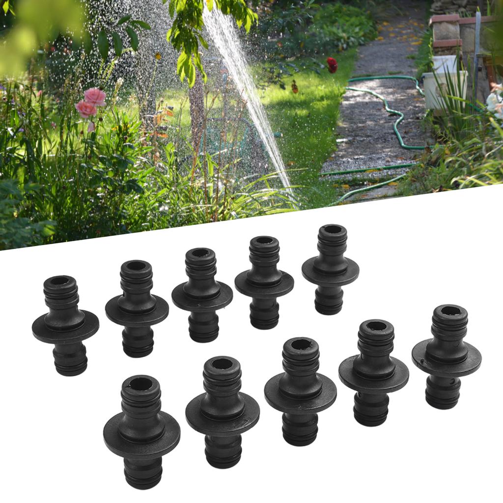 Tool Quick Coupling Accessory Garden Hose Part Two-way Watering 10pcs 50*16*9mm ABS Connector Faucet Rustproof
