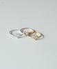 Alleun Silver 925 Heart Cubic Silver Ring Simple