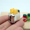 1/12 Realistic Miniature Toaster and Jam Set for Dollhouse Enthusiasts and Collector Kitchen Scene Displaying Accessory