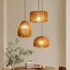 Chinese Bamboo Lamp Dining Tea Room Wooden Lantern Chandelier Living Room Bedroom Kitchen Decoration Ceiling Hanging Lamp