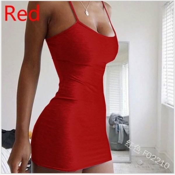 Damen Sexy Träger-Tief ausgeschnittenes Enges Kurzes Kleid