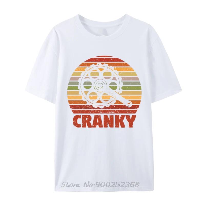 

Cranky Funny Bicycle Lover Crank Cycling Biker Mountain Bike TShirt Oneck Tops T Shirt Unisex Summer Tshirt Fashion Streetwear S