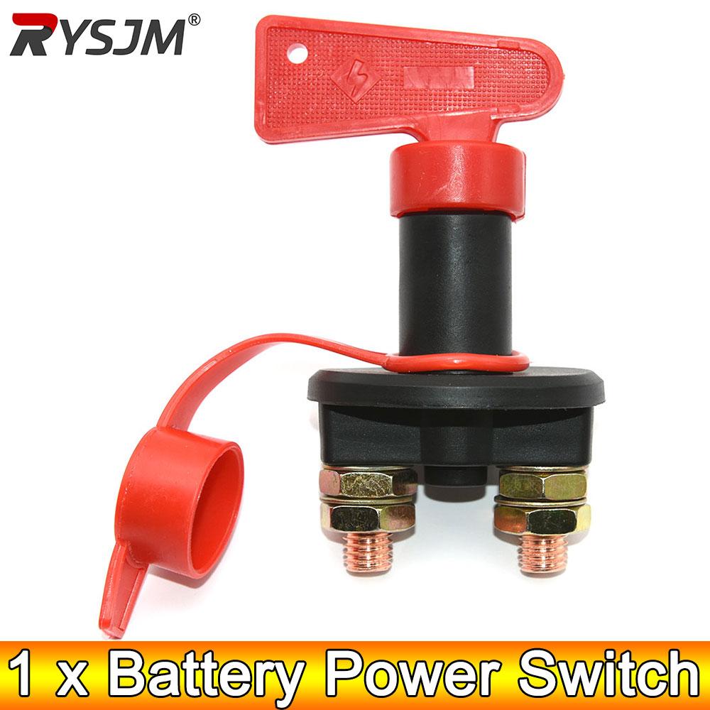 AD 12V Key Battery Isolator Disconnector Cut Off Main Kill Vehicle Modified Car Power Switch Car Battery Power Switch For Truck