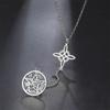 Sacred Symbol Witch Knot Necklace Stainless Steel Tetragrammaton Necklace  Gift Giving