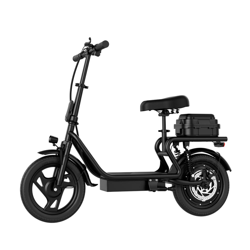 Headeer H1L 14" 500W Motor Foldable Electric Scooter 48V 10.4Ah Battery 35KM/H Max Speed 40 Miles Range Adult City Commuter with Seat & Rear Storage