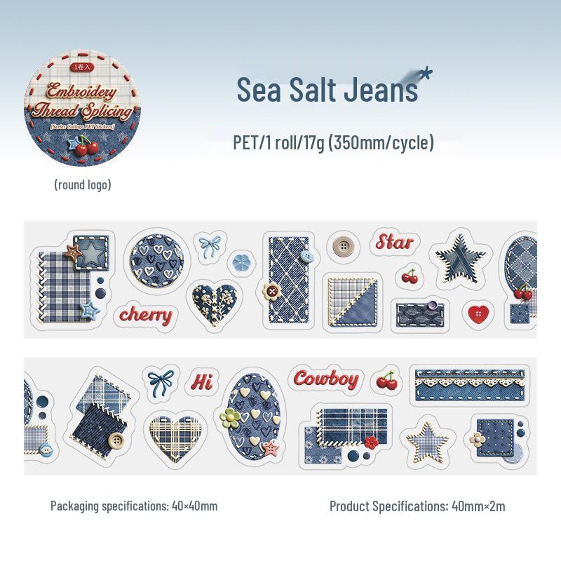Creative Collage Ketchup PET Die-cut Decorative Tape Stickers for Journals & DIY