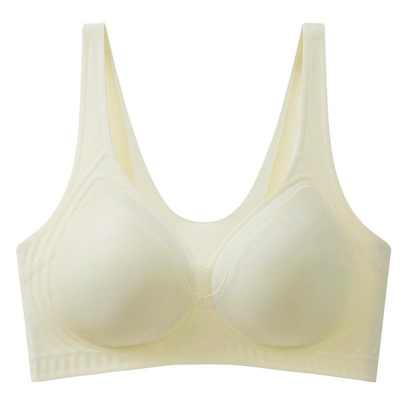 Women Seamless Wireless Comfortable Plus Size Backless Vest Style Sports Push Up Bra