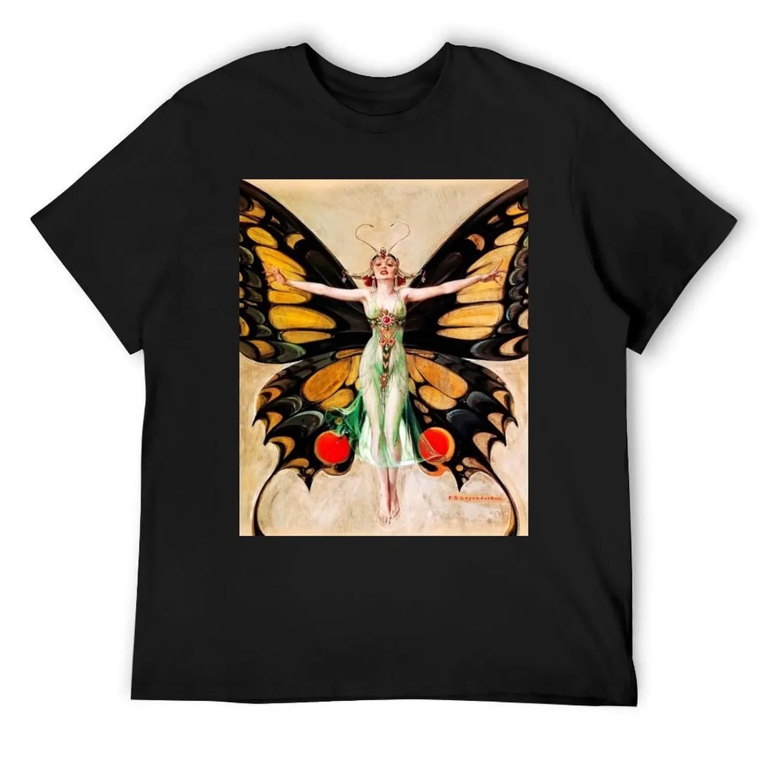 

The Flapper, 1922 by Joseph Christian Leyendecker T-Shirt Funny t-shirt T-shirts man t shirts men XXXXXL чорний