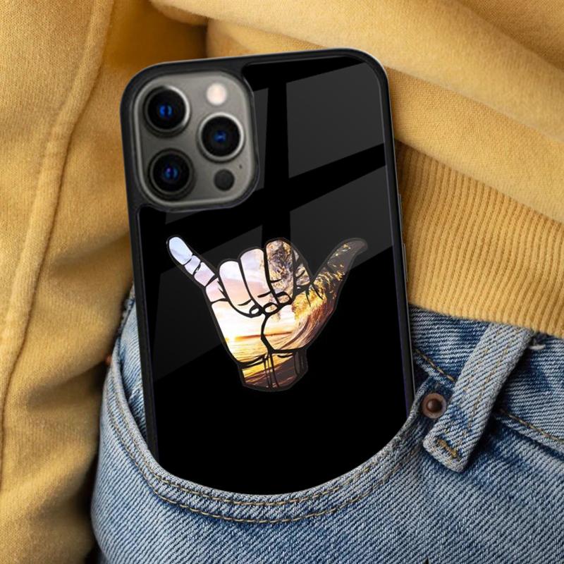 Shaka Surfing Soft Phone Case for iPhone 17 Air 16e Pro Max 15 Pro 13 14 Plus 11 12 MagSafe Magnetic Coque