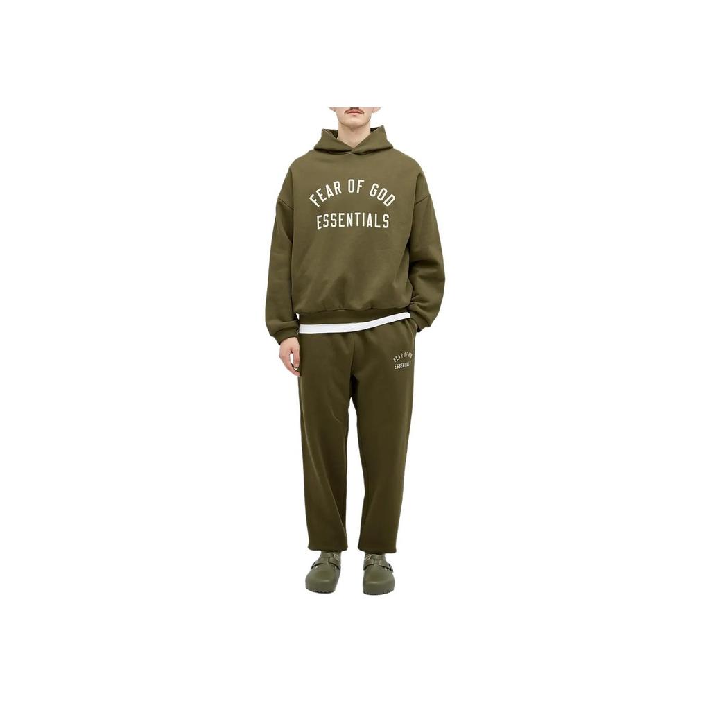 Fear of God Essentials Fleece Sweatpant Military Men Bottoms Green 130BT242025F