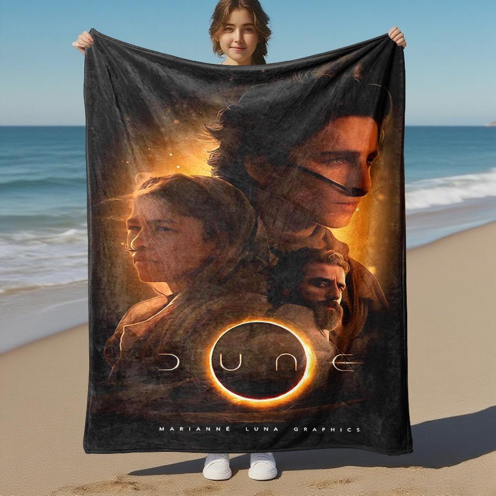 1pc Dune GraphicsOutdoor Flannel Blanket Soft Plush Decor for Picnics, camping,Bedroom, Playroom, or Lunch Breakn1224A