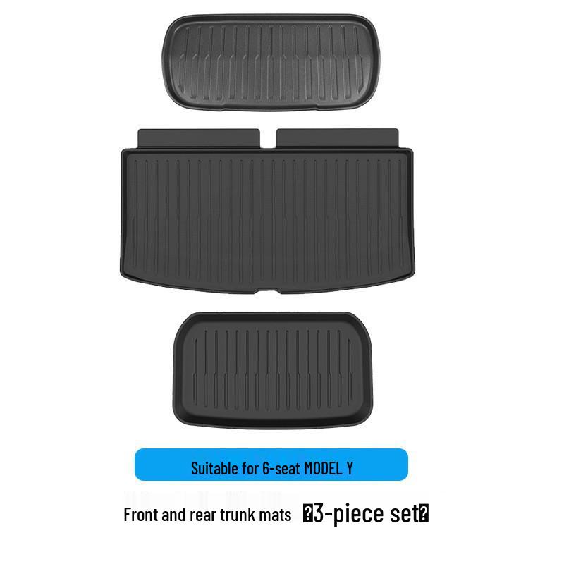 Tesla Model Y 6-Seater Trunk Mats & Seat Back Pads