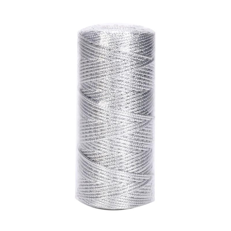 109 Yards Decorative Wrapping Twine String Christmas Metallic Bakers Twine серебряный