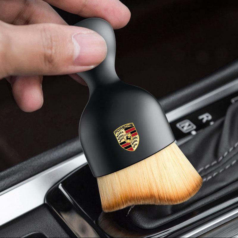 Miękka Szczotka do Czyszczenia Wnętrza Samochodu Ręcznik do Mycia Ścierka do Wycierania na Sucho Do Porsche Cayenne Panamera Macan 911 718 Taycan Boxster Cayman 918