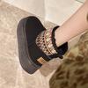 2025 Winter New Thick-soled Versatile Casual Snow Boots Women's Warm Short Boots Piled and Thickened Outer Cotton Shoes