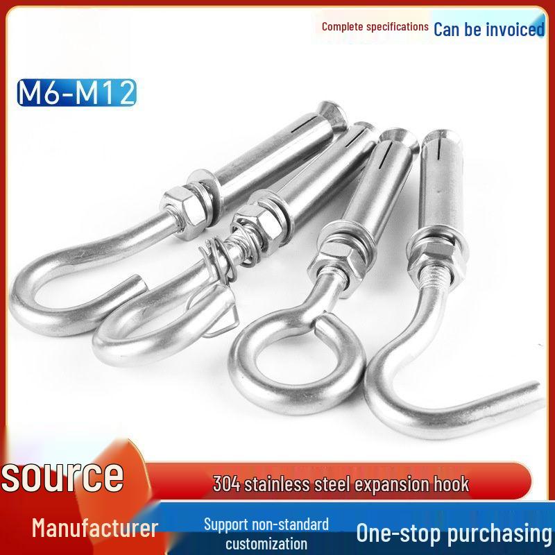 304 Stainless Steel Expansion Eye Bolt Hook