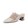 Women Fashion Sweet Light Weight Golden High Quality Glitter Shoes Lady Sexy Party Wedding Silver Heel Pumps Ba405