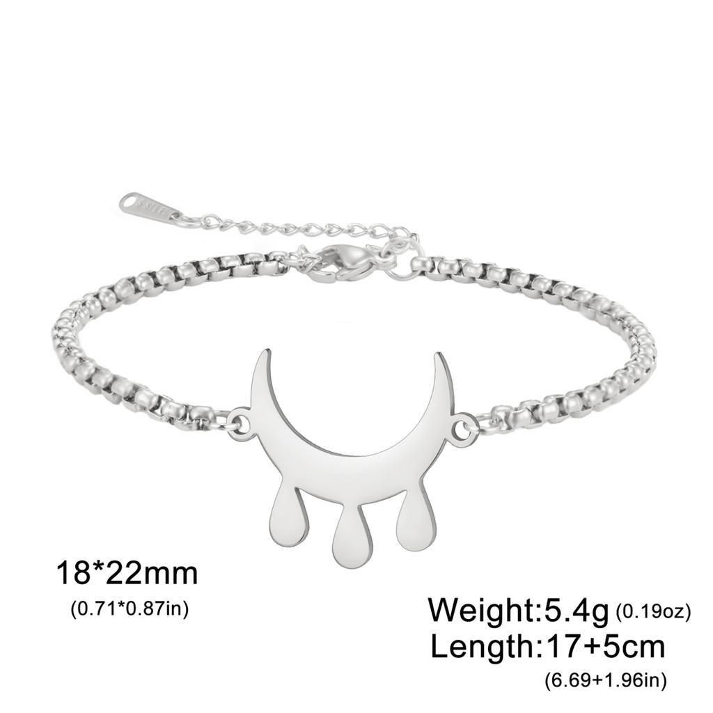 Stainless Steel Blessing Symbol Bracelet for Women Men Classic Geometric Pattern Bracelet Good Lucky Jewelry Party Gifts
