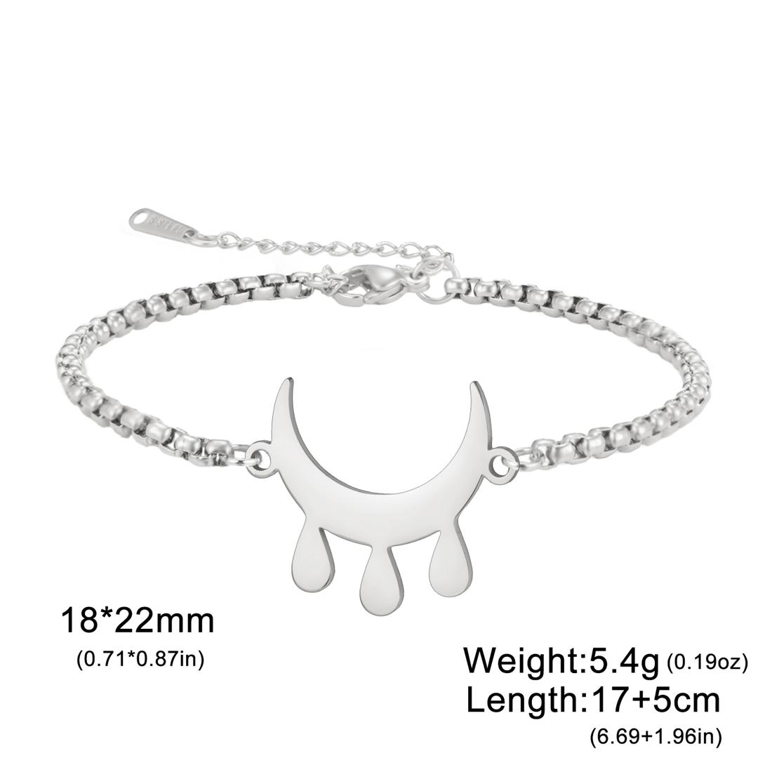 

Stainless Steel Blessing Symbol Bracelet for Women Men Classic Geometric Pattern Bracelet Good Lucky Jewelry Party Gifts