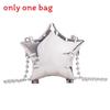 Mini Star Shape Box Bag With Chain Lock For Streetwear Fashion