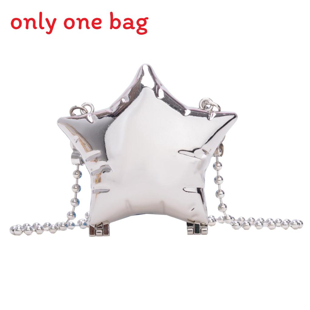 Mini Star Shape Box Bag With Chain Lock For Streetwear Fashion