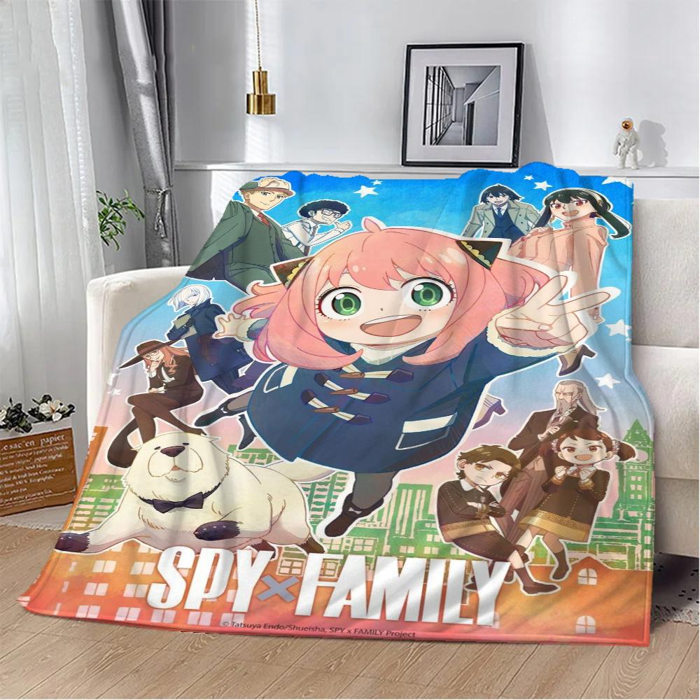 Spy X Family Fluffy Soft Blankets for Decorative Sofa Blanket Home and Decoration Microfiber Bedding Bed Throw Beach Towel Knee