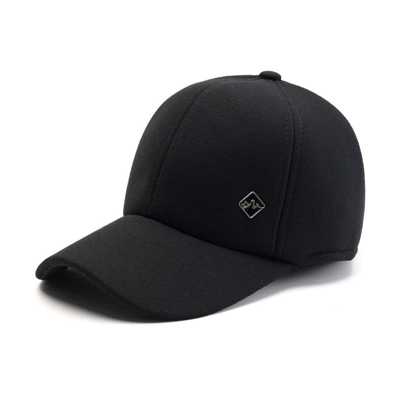 Hat Men's Winter Fleece Ear Protector Warm Cap Dad Grandpa Outdoor Cold Baseball Cotton Hat