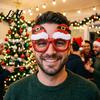 Christmas Decoration Glasses Glasses Glitter Holiday Party Frames Santa Hat Snowman Tree Bear Funny Eyeglasses for Favors