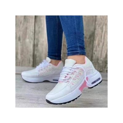 Sneakers  New Fashion Wedge Platform Plus Size Casual Sports Shoes Women Lace-up Mesh Breathable Women's Vulcanized Shoes
