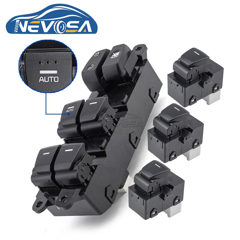 NEVOSA 93570-C90004X 93570-C91004X 93570-C92004X Master & Rear Power Window Switch Button For Hyundai IX25 Creta 2014
