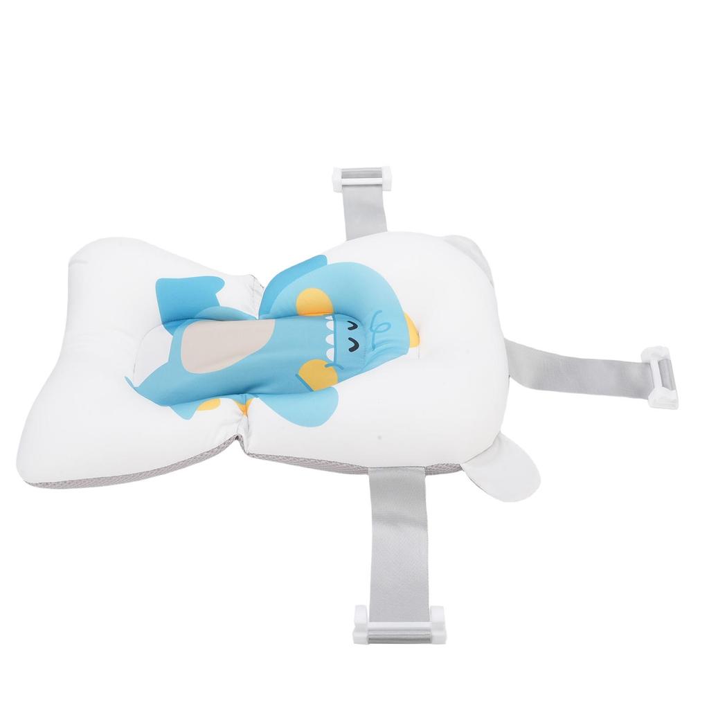 Baby Bath Support Cushion Anti Slip Soft Comfort Floating Baby Bath Mat for Newborn Infant Dinosaur Pattern