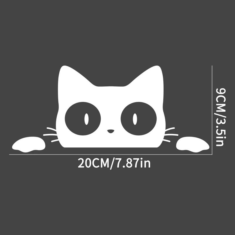 Peeking Cat Animal Car Styling Auto Window Durable Stickers Automobile Body Trunk Bumper Funny Decals  Car Accessories