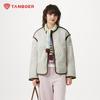 Tanboer Women's Retro Lightweight Collarless Down Jacket
