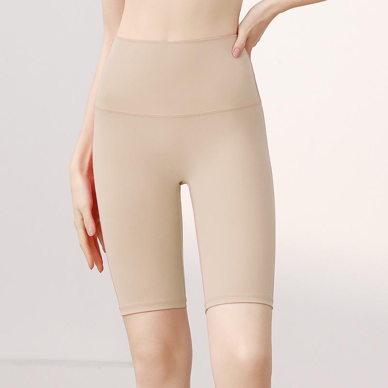 Sports Shorts, Yoga Five-point Pants, Women's High Waist, Hip Lift, Tight Body Wear, Fitness Pants, Running Cycling Pants, Nylon
