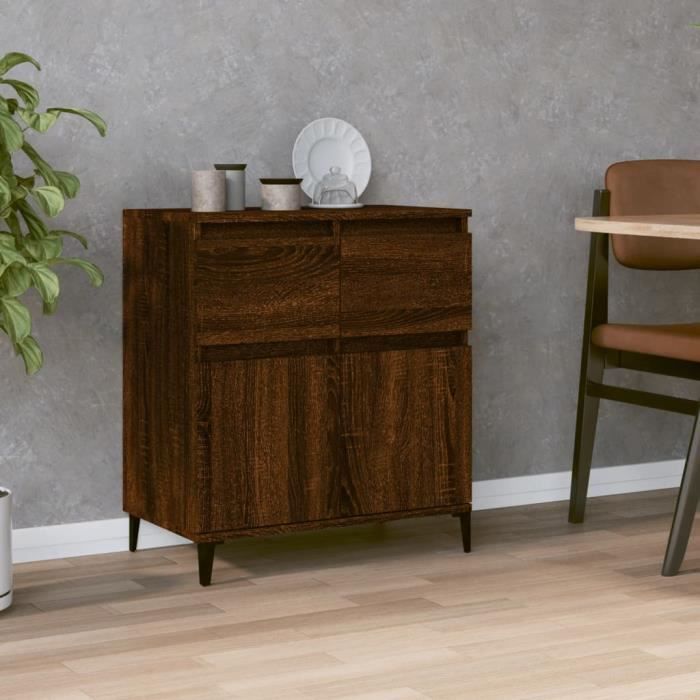 VidaXL Buffet Chêne marron 60x35x70 cm Bois d'ingénierie 819691