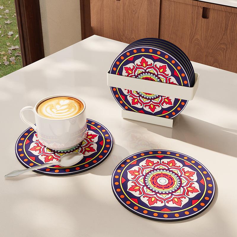 Plate Mat Nordic Anti-Scalding Mat Bowl Mat Household Kitchen Pot Mat Plate Mat Coaster Vegetable Rubber Bottom Table Mat