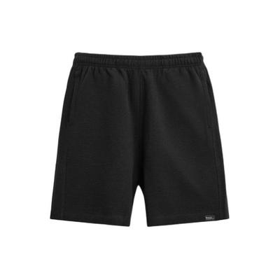 Minimalist Solid Color American Straight Casual Shorts Men Shorts Black 0761418-800