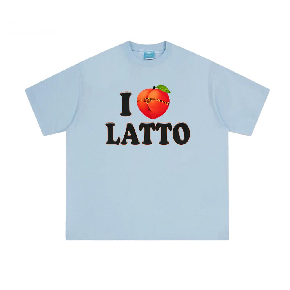 Latto LATTO BABY TEE Summer High Quality Grunge Camisetas Female/Male Graphic Printing T-shirt Round Neck Tops