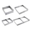 Square Rectangular Cake Mold Ring, Adjustable Stainless Steel Square Mousse Cake Cutter Baking Mold Pastry Baking Tool