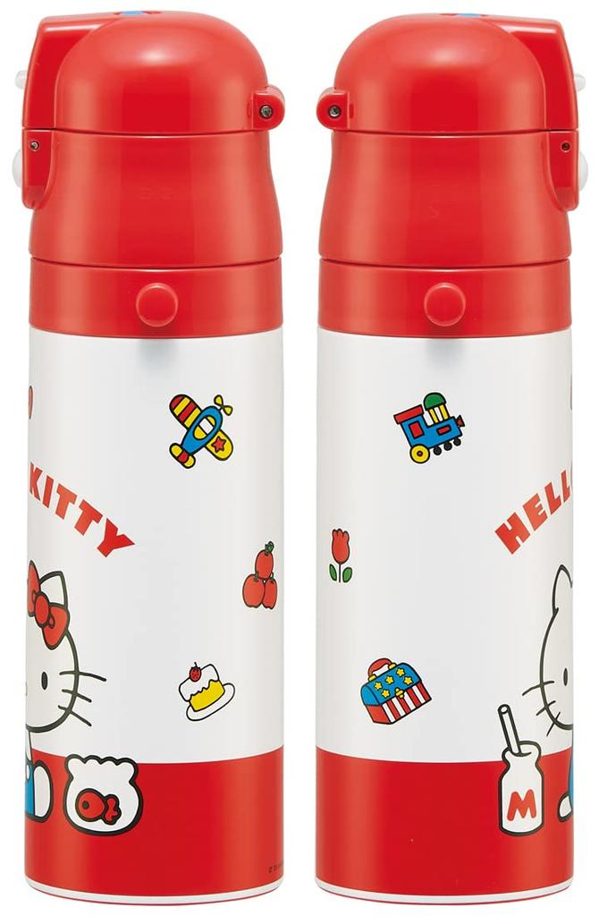 Skater Sanrio Water Direct Stainless Hello Kitty Vacuum Keeps Drinks Cold Only Kids' Bottle, 470ml, Drinking, Steel, Design, Child-Friendly,