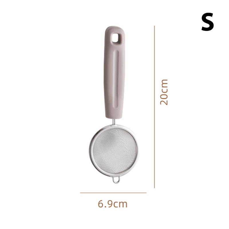 

Сетчатый фильтр из нержавеющей стали с ручкой из полипропилена, тонкая фильтрация соков, остатков и муки, идеально подходит для домашней выпечки S