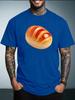 Unisex Summer White Short Sleeve Tee Realistic Golden Butter Bread Food Graphic Print Crew Neck Loose Casual Male Daily Tops