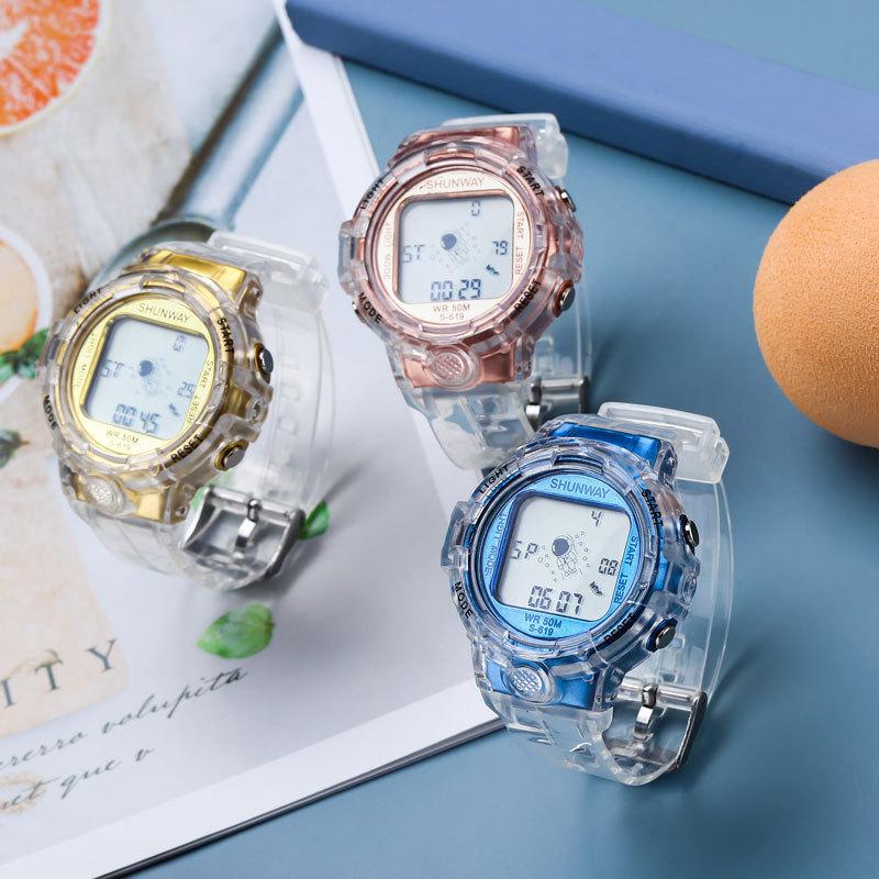 UTHAI CE74 Fashion Children's Watch Astronaut Swimming Bathing Night Light Electronic Watch Male and Female Student Watch
