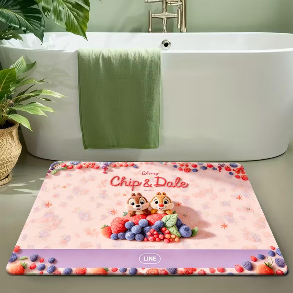 1pc  Polyester Doormat Beauty and the Beast Welcome Doormat-Non-Slip Bathroom Floor Mats- Perfect for Home Entry, Bedroom and