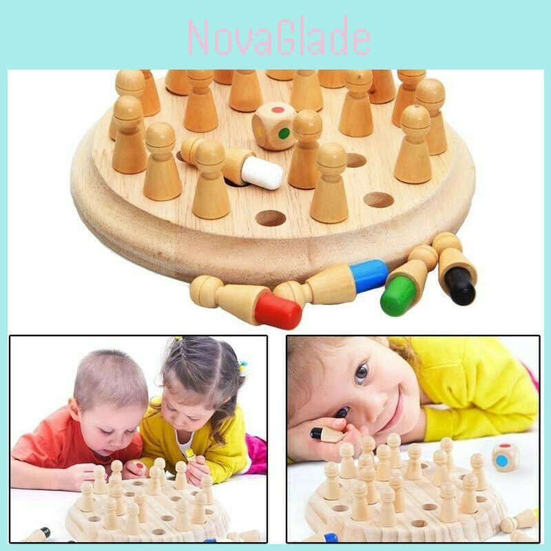Pädagogisches Holz-Gedächtnis-Memory-Schachspiel verbessert die Gedächtnisfähigkeiten von Kindern